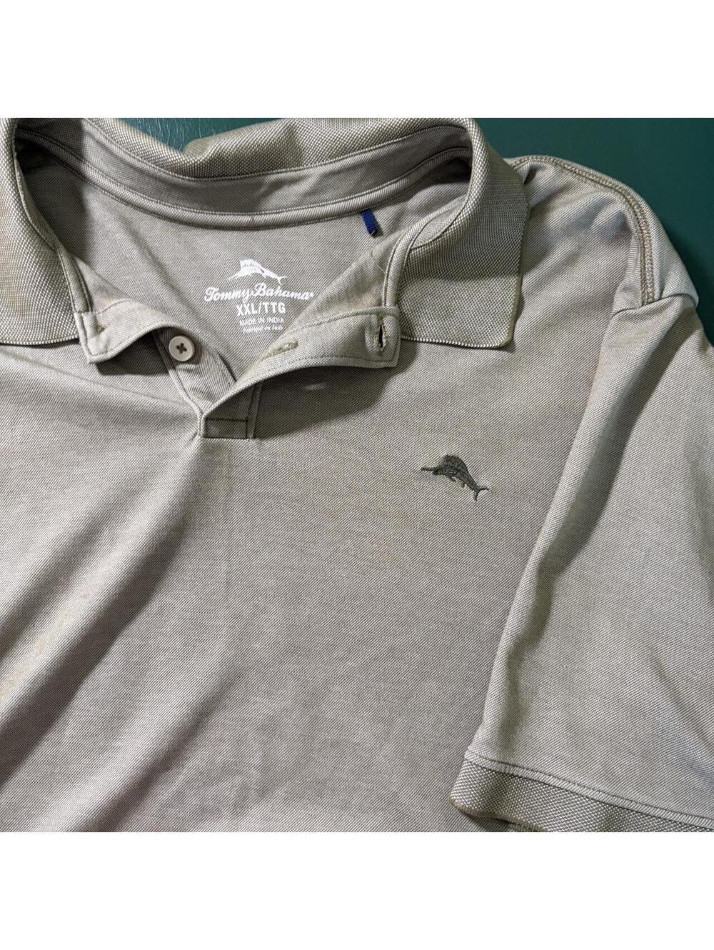 Tommy Bahama Men's Olive Green Polo-shirt XL